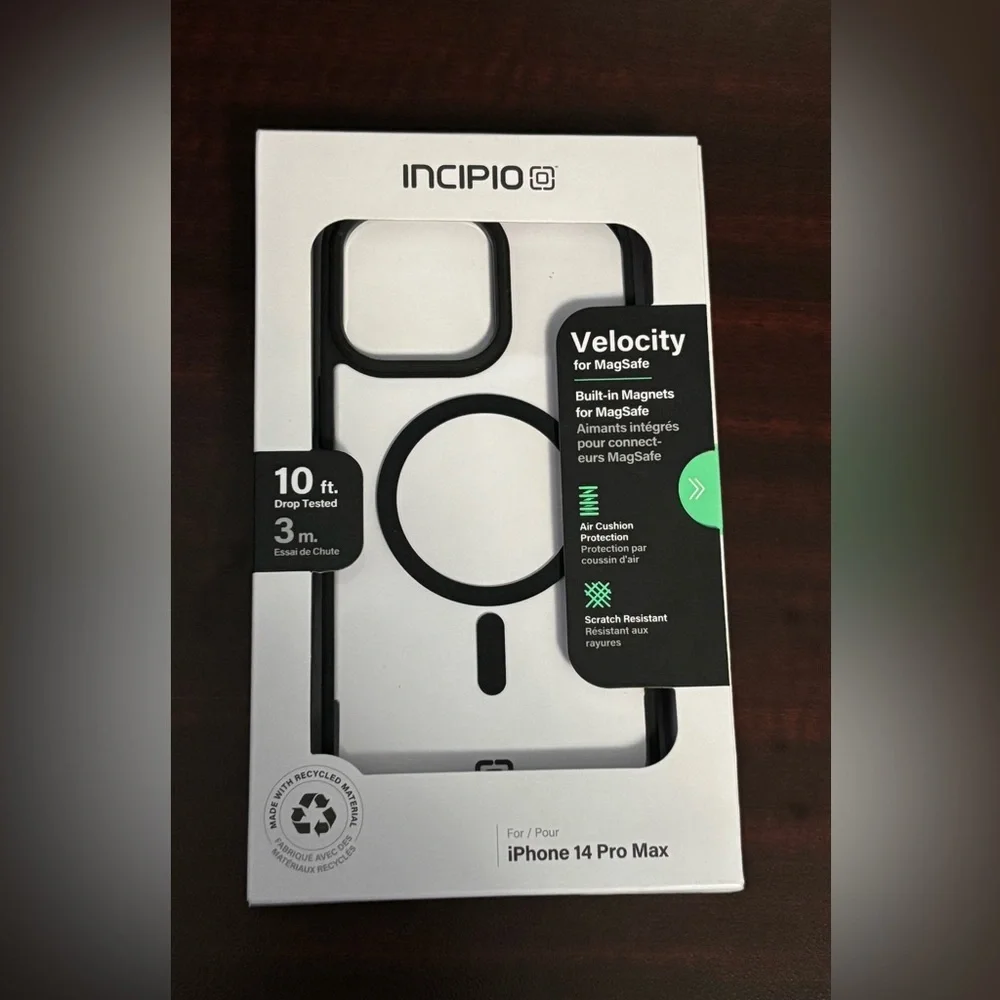 Incipio Velocity MagSafe Case for iPhone 14 Pro Max - Black and White